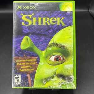 Shrek Microsoft Xbox‎ Complete CIB CASE DAMAGE
